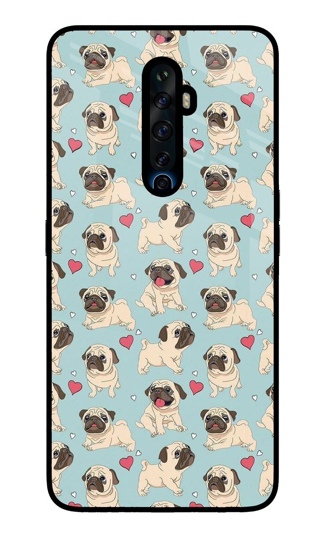 Pug Dog Oppo Reno2 Z Back Cover