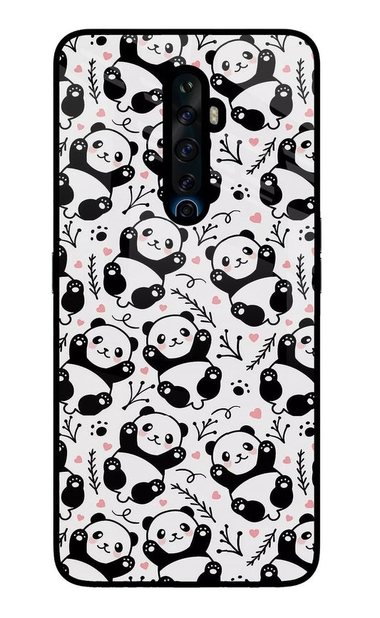 Cute Panda Oppo Reno2 Z Glass Case