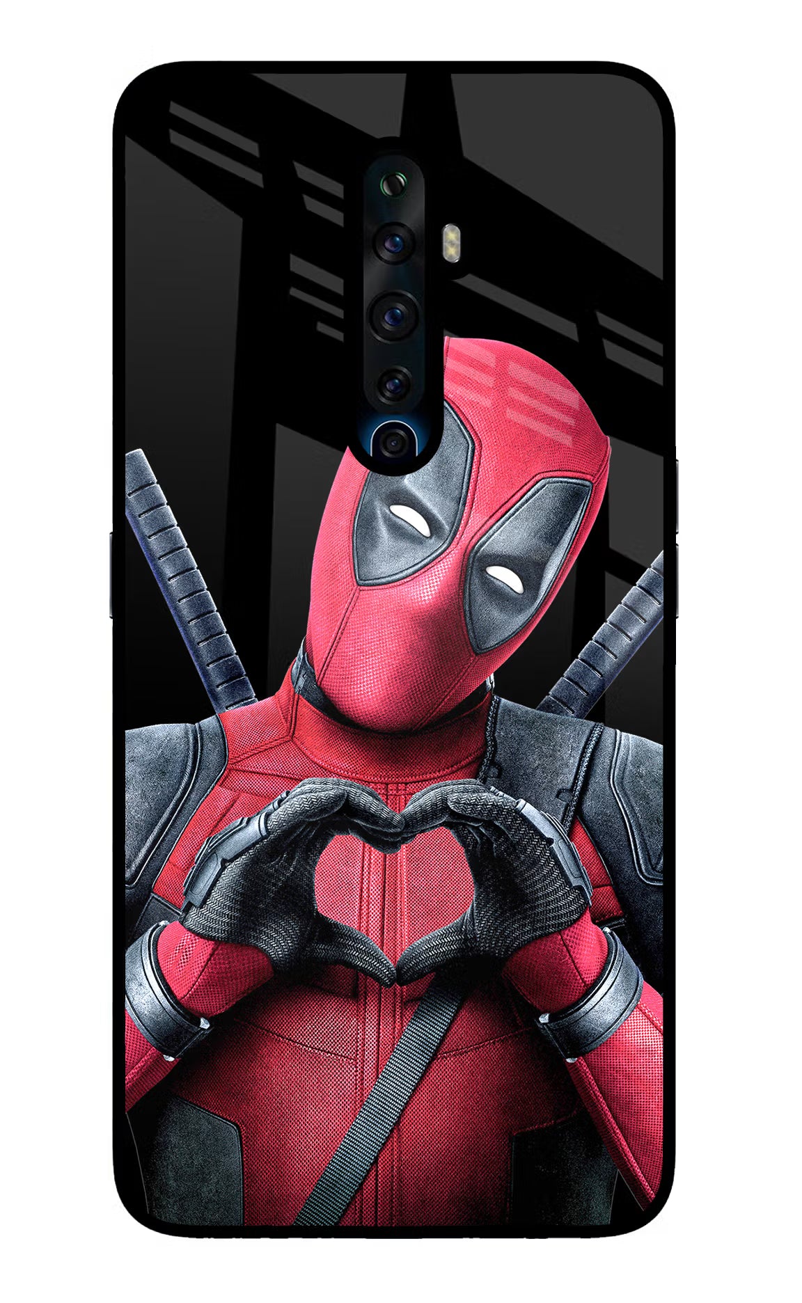 Deadpool Oppo Reno2 Z Glass Case Back Cover by Casekaro