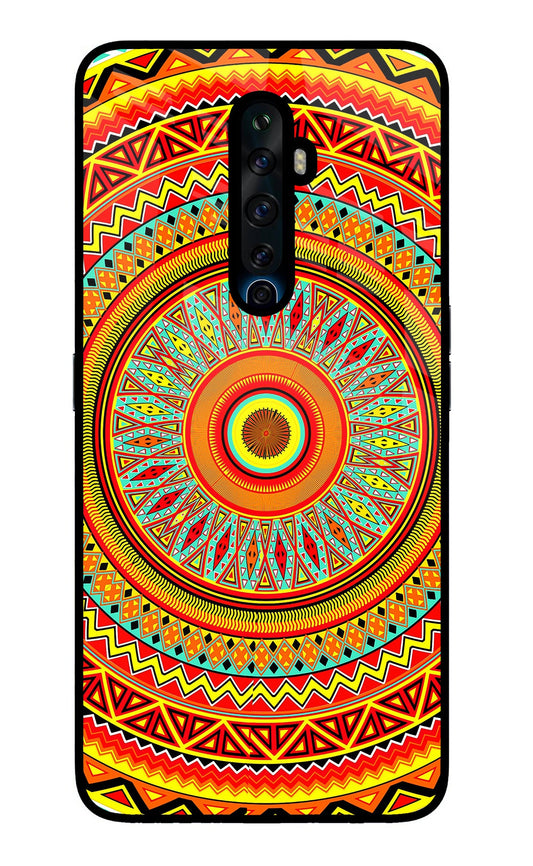 Mandala Pattern Oppo Reno2 Z Glass Case