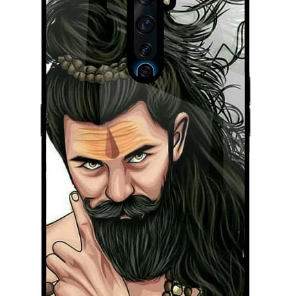 Mahadev Oppo Reno2 Z Glass Case Back Cover by Casekaro