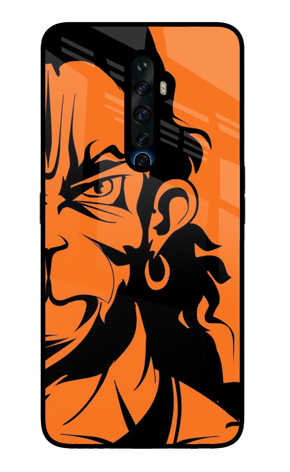Hanuman Oppo Reno2 Z Glass Case Back Cover by Casekaro