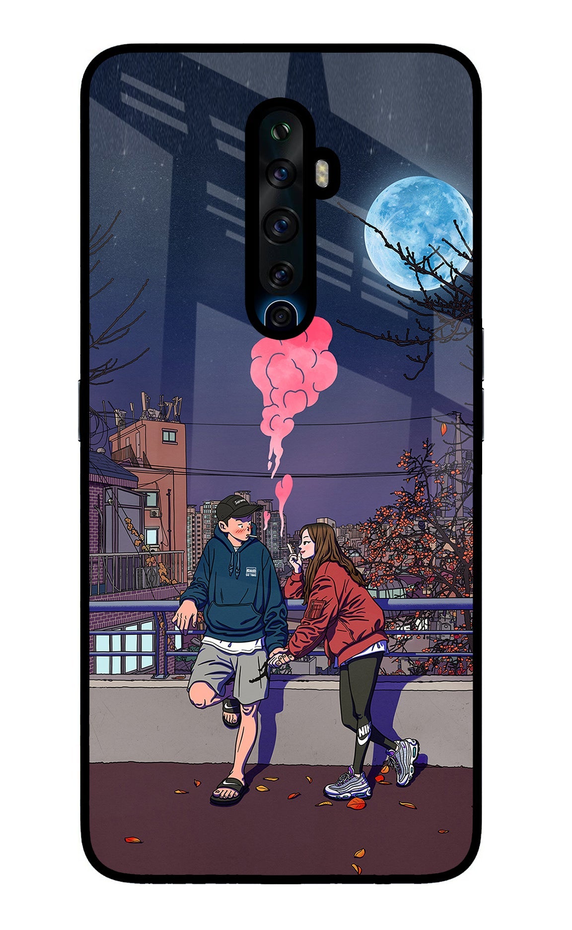 Chilling Couple Oppo Reno2 Z Back Cover