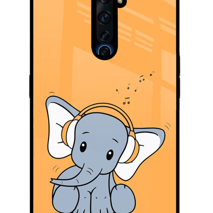 High On Music Oppo Reno2 Z Glass Case Back Cover by Casekaro