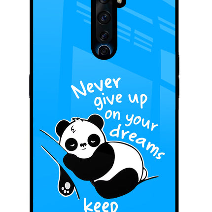 Keep Sleeping Oppo Reno2 Z Glass Case Back Cover by Casekaro