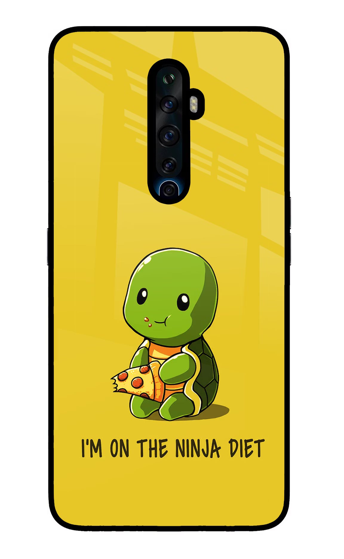 I'm on Ninja Diet Oppo Reno2 Z Glass Case Back Cover by Casekaro