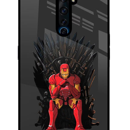 Ironman Throne Oppo Reno2 Z Glass Case Back Cover by Casekaro