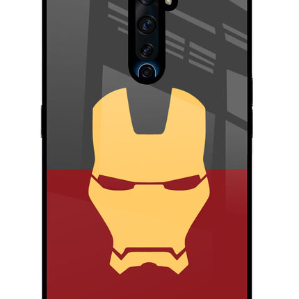 Ironman Oppo Reno2 Z Glass Case Back Cover by Casekaro