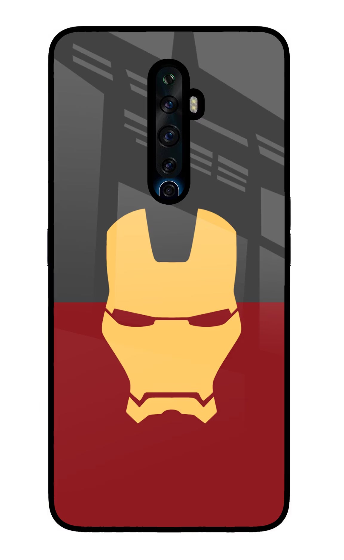 Ironman Oppo Reno2 Z Glass Case Back Cover by Casekaro