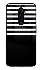 Black and White Print Oppo Reno2 Z Glass Case