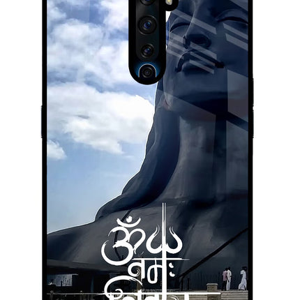 Om Namah Shivay Oppo Reno2 Z Glass Case Back Cover by Casekaro