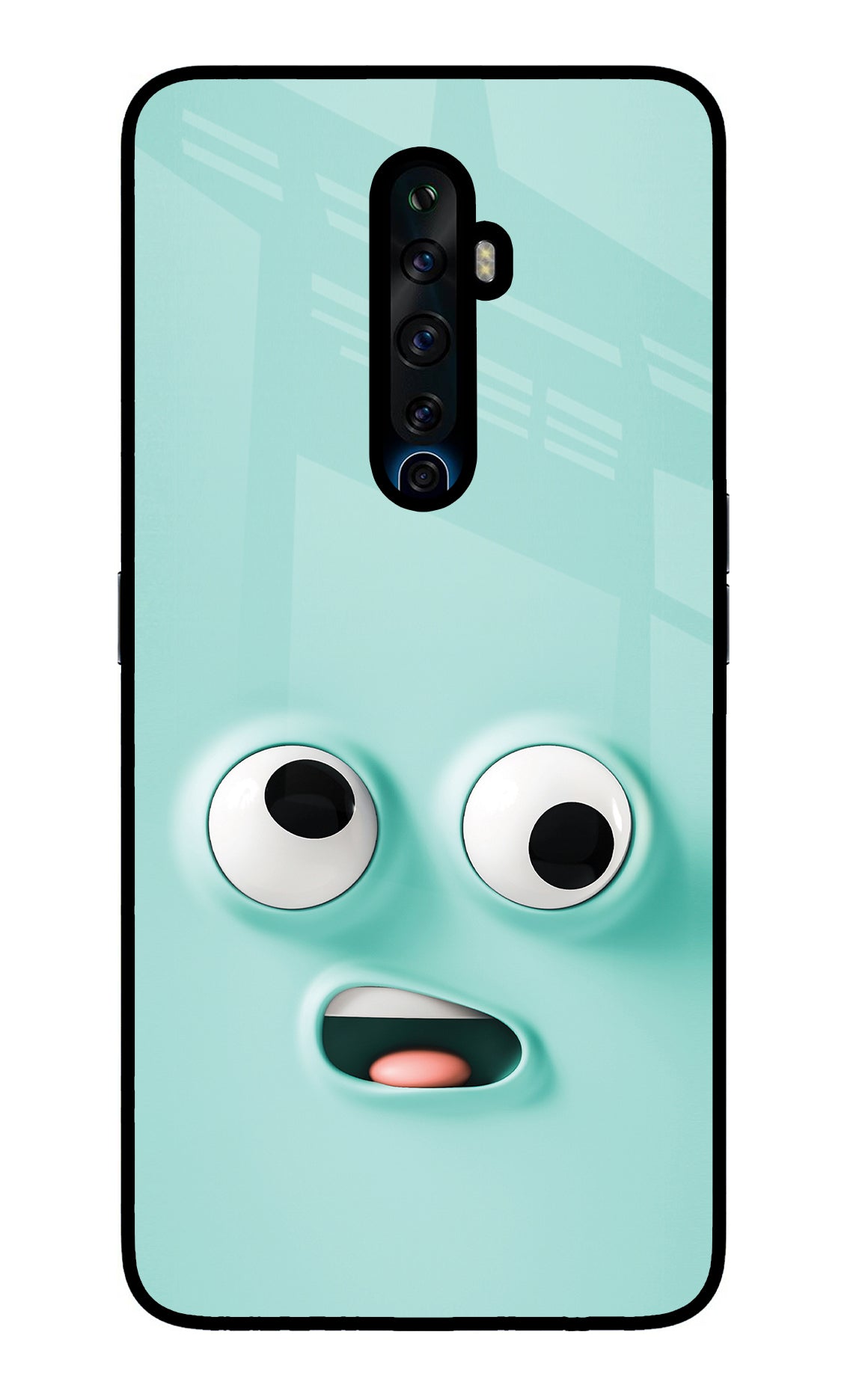 Funny Cartoon Oppo Reno2 Z Glass Case