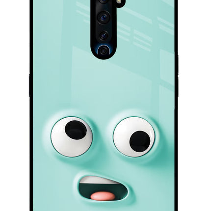 Funny Cartoon Oppo Reno2 Z Glass Case Back Cover by Casekaro
