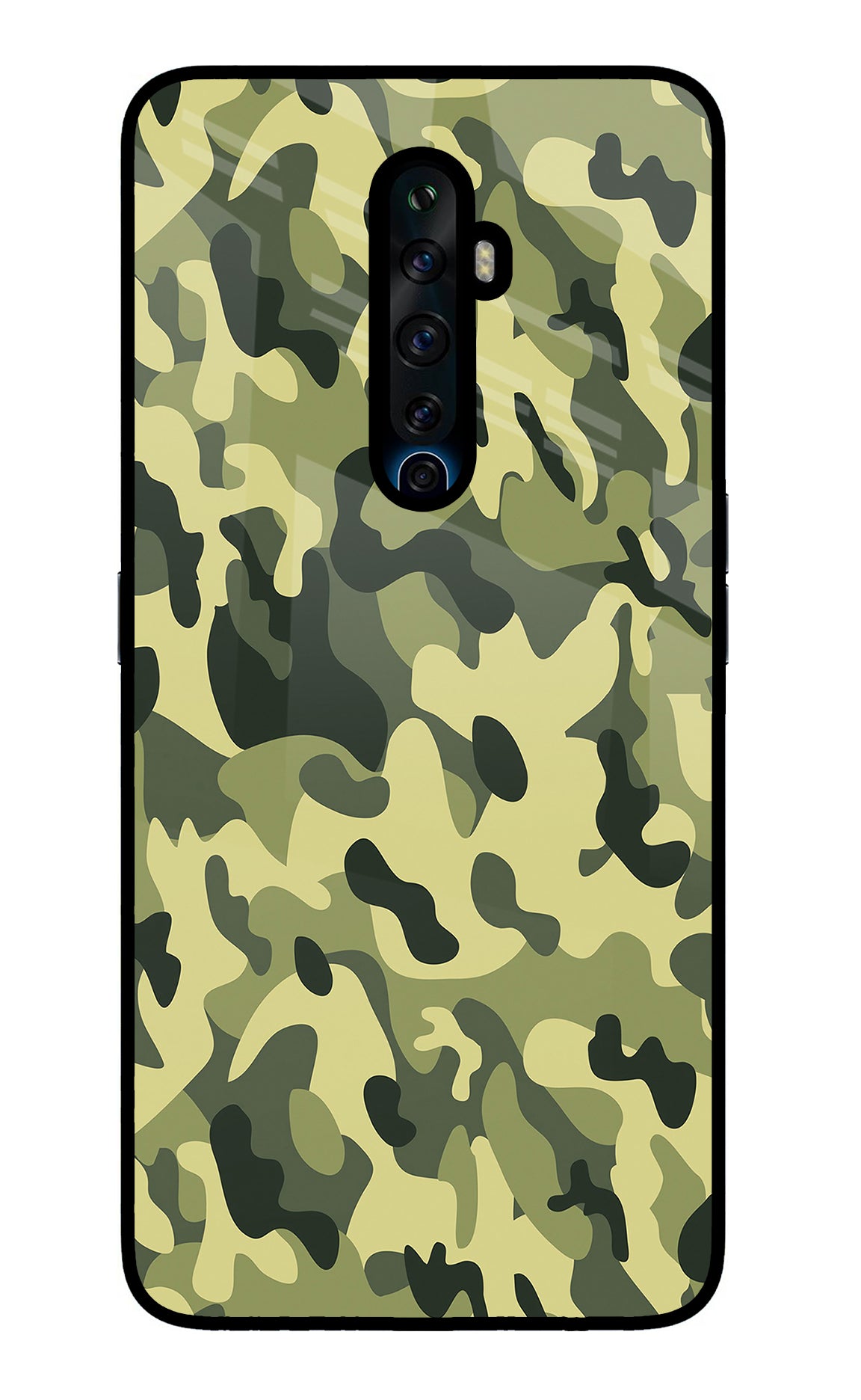 Camouflage Oppo Reno2 Z Glass Case