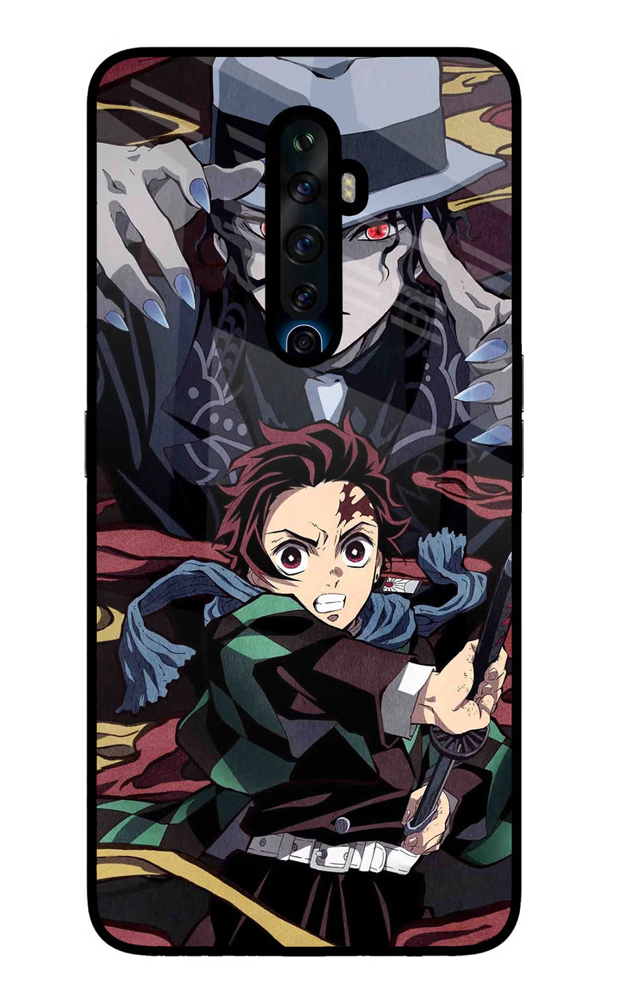 Demon Slayer Oppo Reno2 Z Back Cover, Glass case