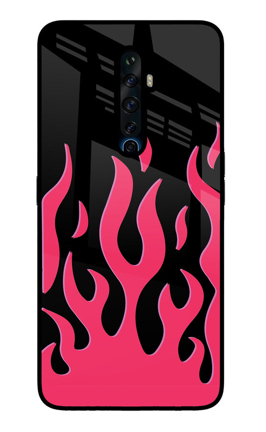 Fire Flames Oppo Reno2 Z Glass Case