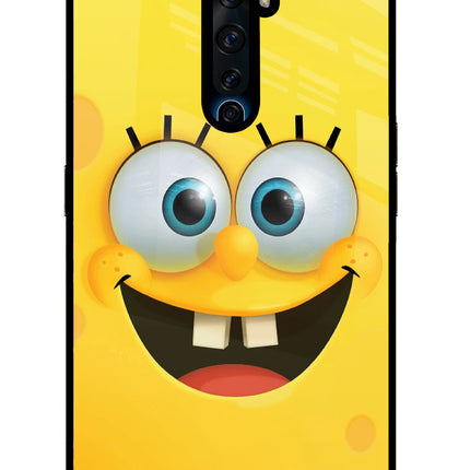 Sponge 1 Oppo Reno2 Z Glass Case Back Cover by Casekaro