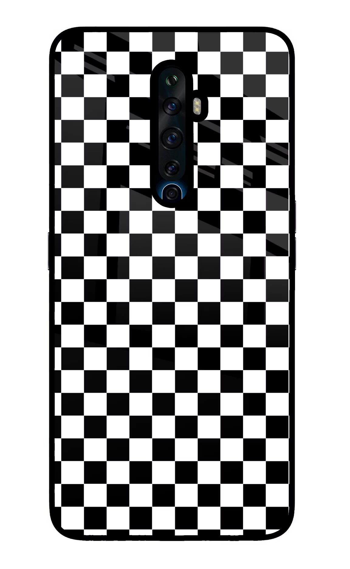 Chess Board Oppo Reno2 Z Glass Case Back Cover by Casekaro