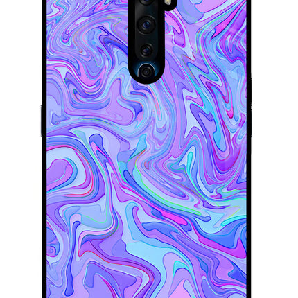 Glitter Oppo Reno2 Z Glass Case Back Cover by Casekaro