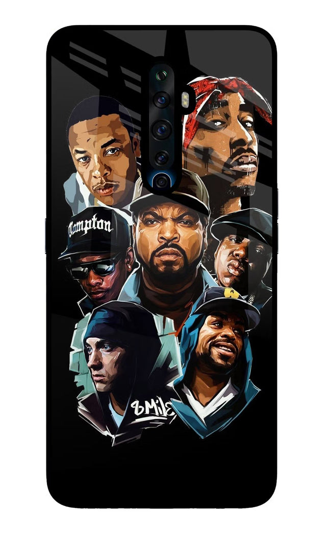 Rappers Oppo Reno2 Z Glass Case Back Cover by Casekaro