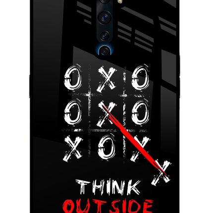 Think out of the BOX Oppo Reno2 Z Glass Case Back Cover by Casekaro