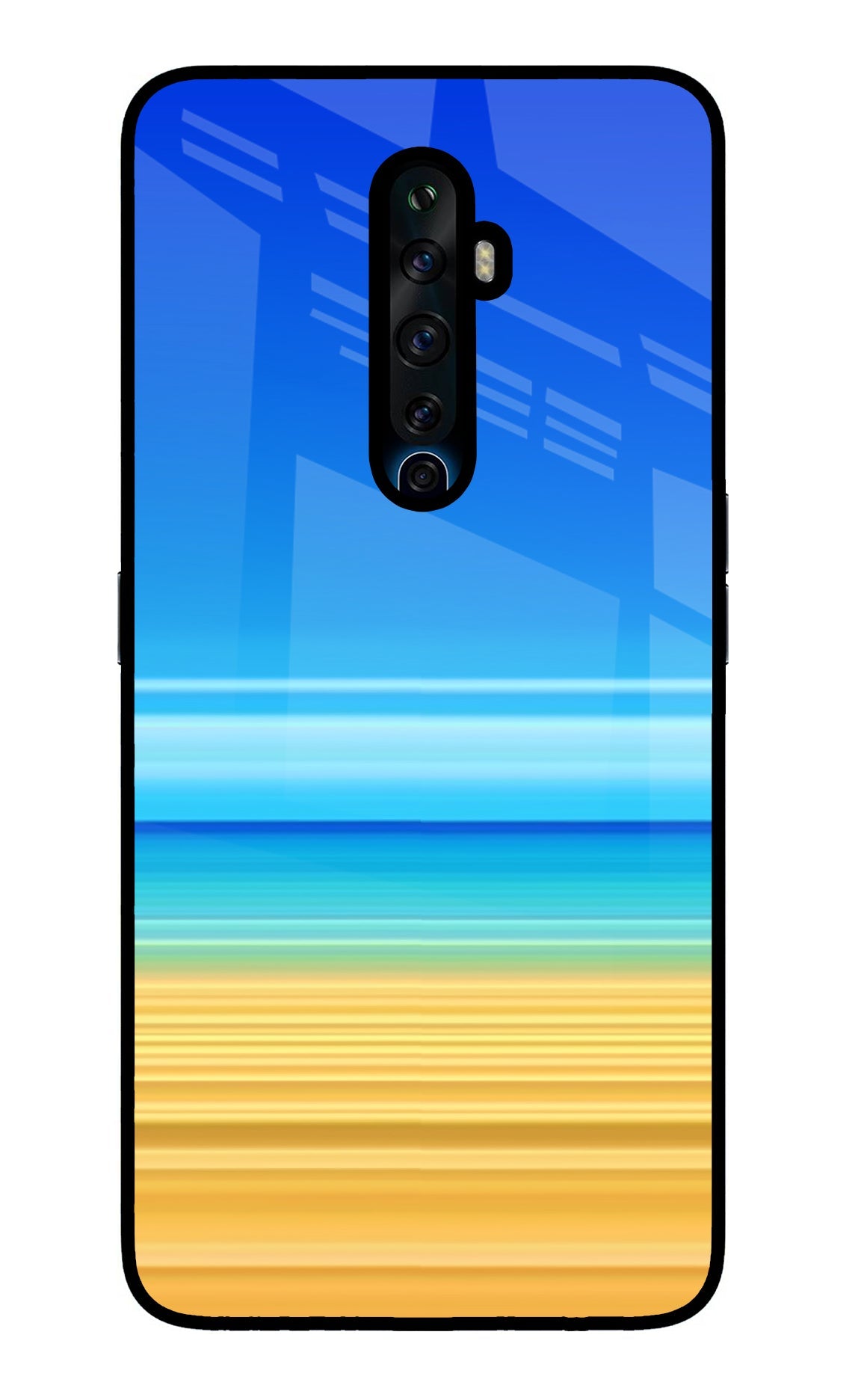 Beach Art Oppo Reno2 Z Glass Case