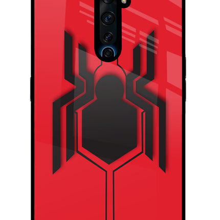 Spider Oppo Reno2 Z Glass Case Back Cover by Casekaro