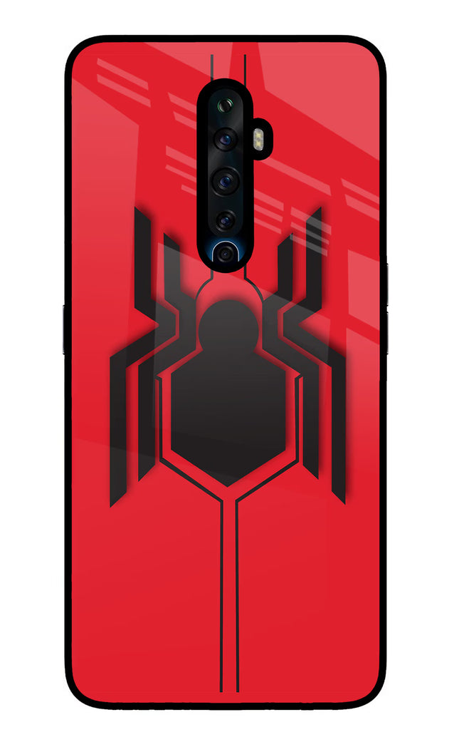 Spider Oppo Reno2 Z Glass Case Back Cover by Casekaro