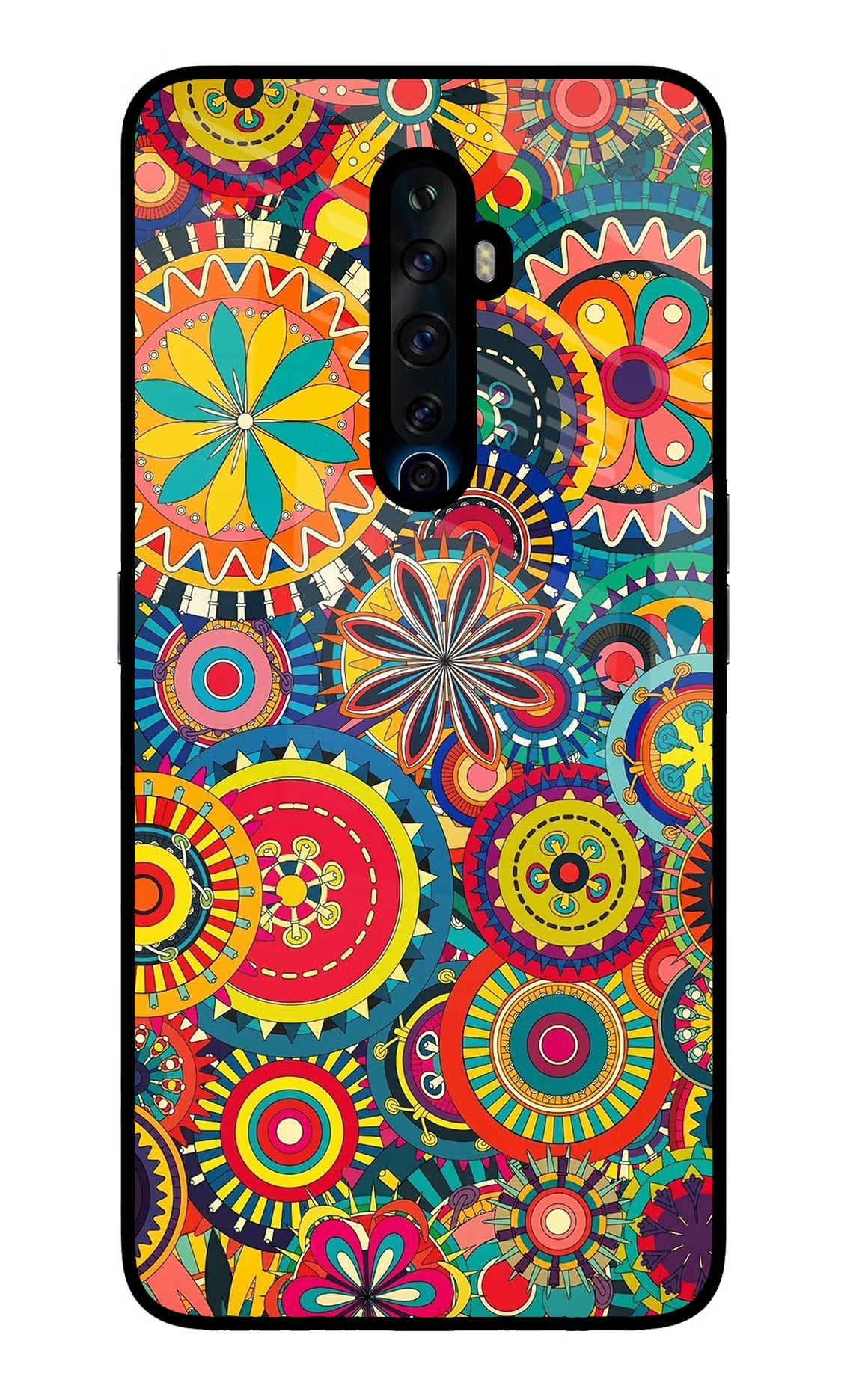 Gol Gol Art Oppo Reno2 Z Glass Case Back Cover by Casekaro