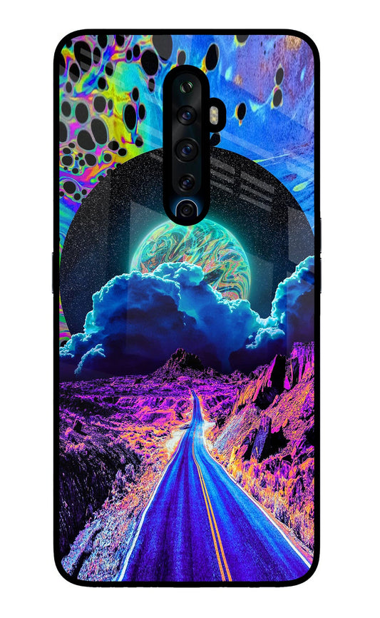 Psychedelic Painting Oppo Reno2 Z Glass Case