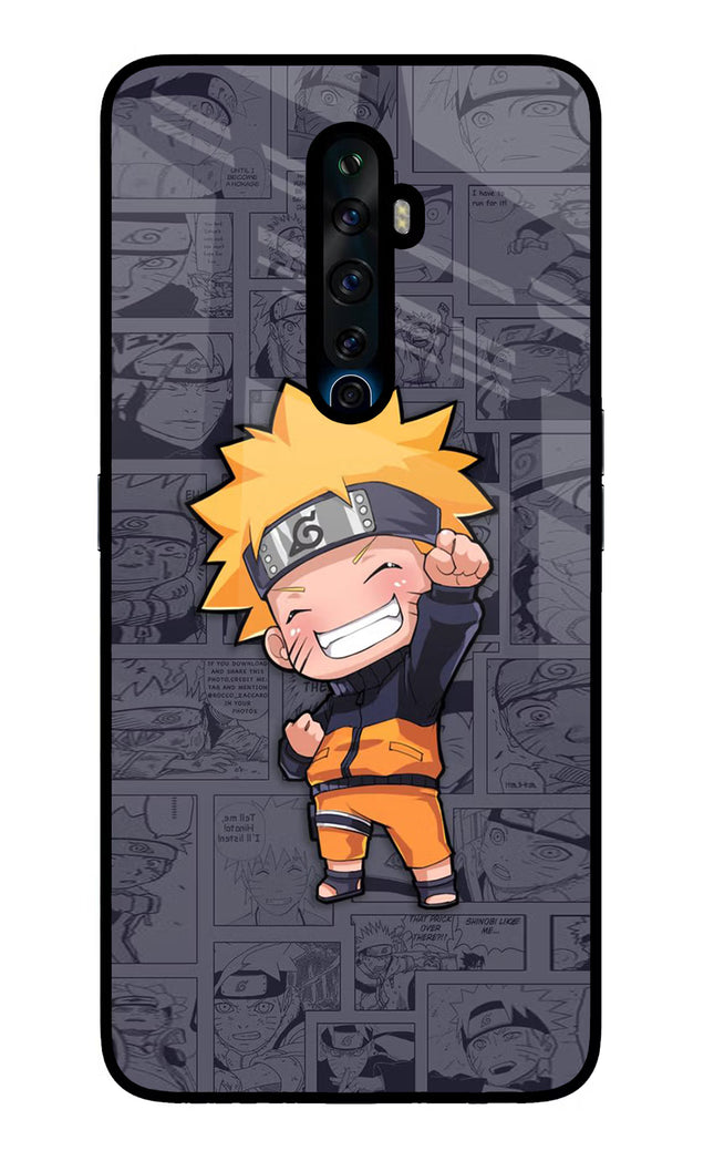 Chota Naruto Oppo Reno2 Z Glass Case Back Cover by Casekaro