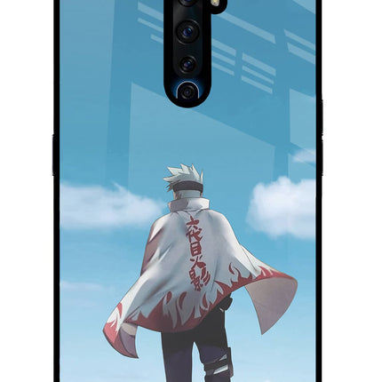 Kakashi Oppo Reno2 Z Glass Case Back Cover by Casekaro