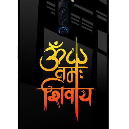 Om Namah Shivay Oppo Reno2 Z Glass Case Back Cover by Casekaro