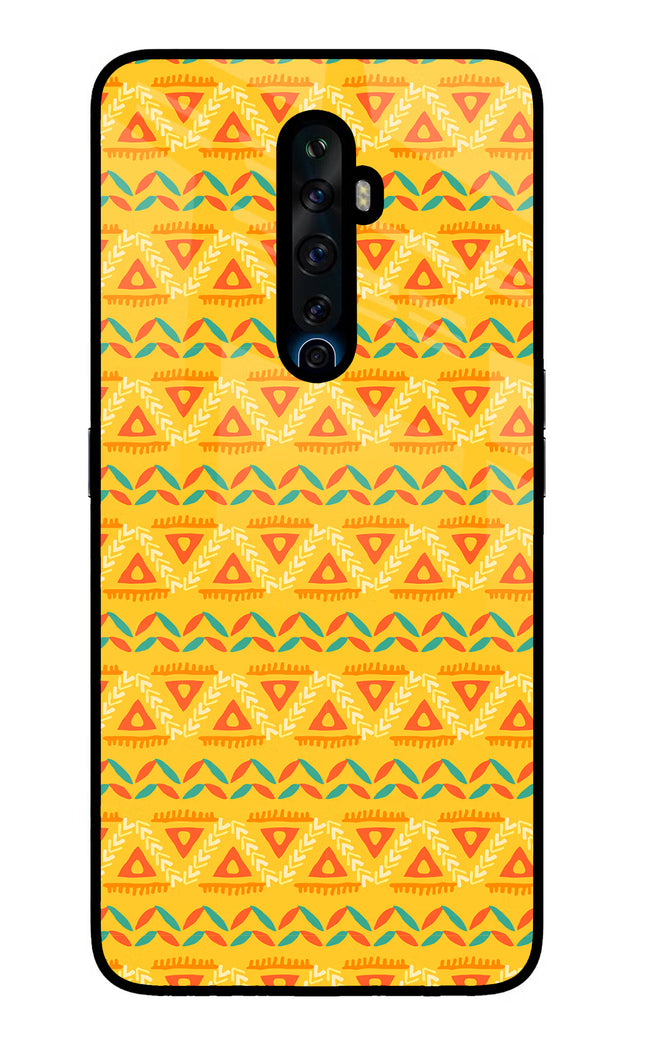 Tribal Pattern Oppo Reno2 Z Glass Case Back Cover by Casekaro