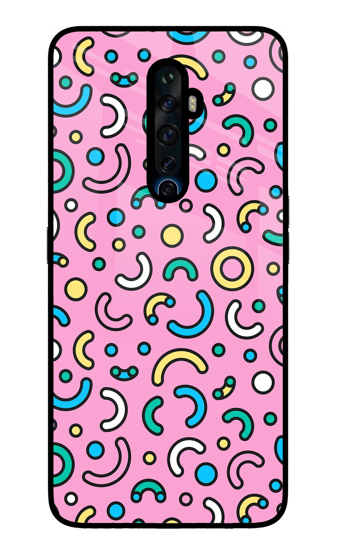 Memphis Design Oppo Reno2 Z Glass Case