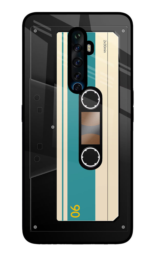 Cassette Oppo Reno2 Z Glass Case Back Cover by Casekaro