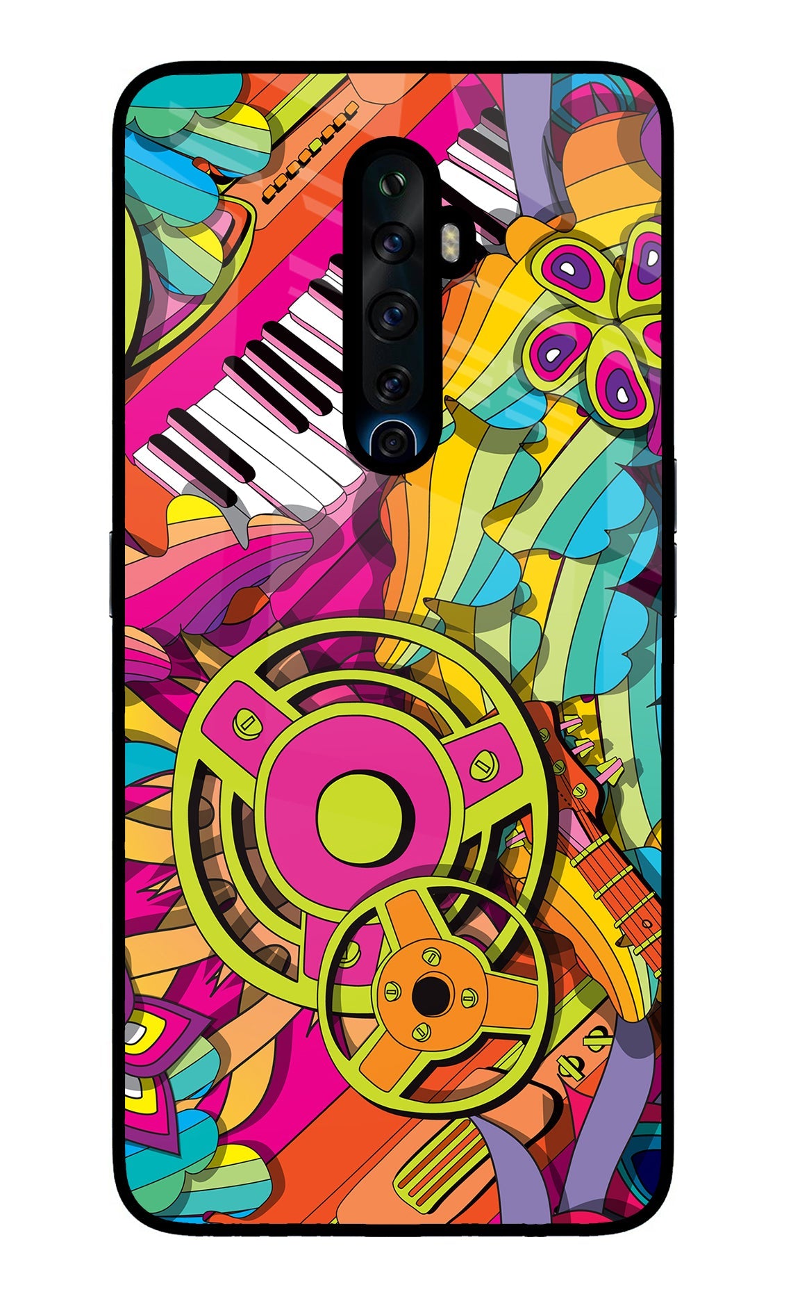 Music Doodle Oppo Reno2 Z Back Cover