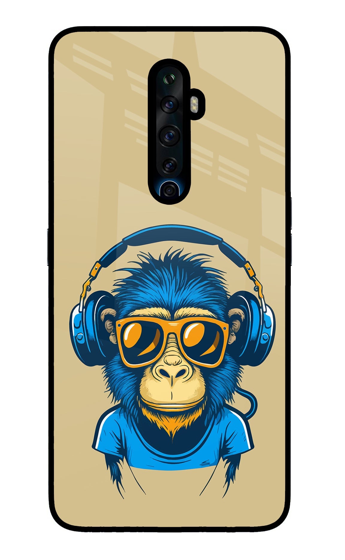 Monkey Headphone Oppo Reno2 Z Back Cover