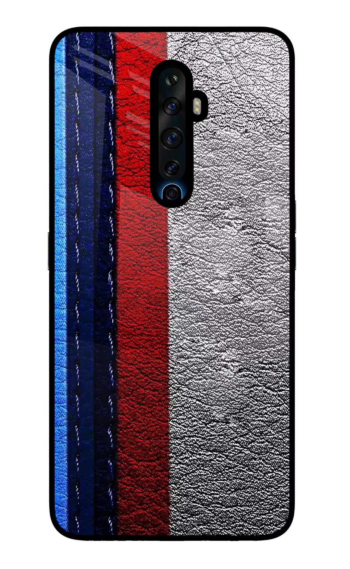 BMW Stripes Oppo Reno2 Z Glass Case Back Cover by Casekaro