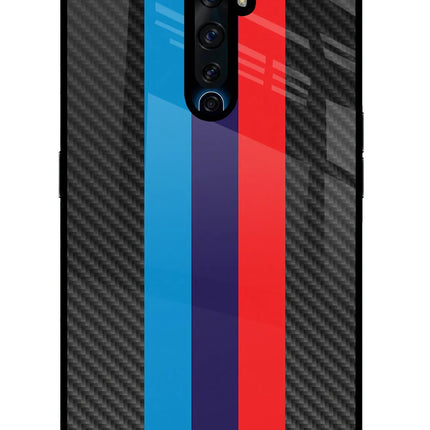 BMW Stripes Pattern Oppo Reno2 Z Glass Case