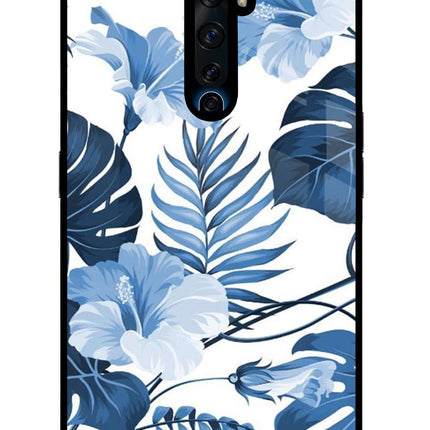 Fabric Art Oppo Reno2 Z Glass Case Back Cover by Casekaro