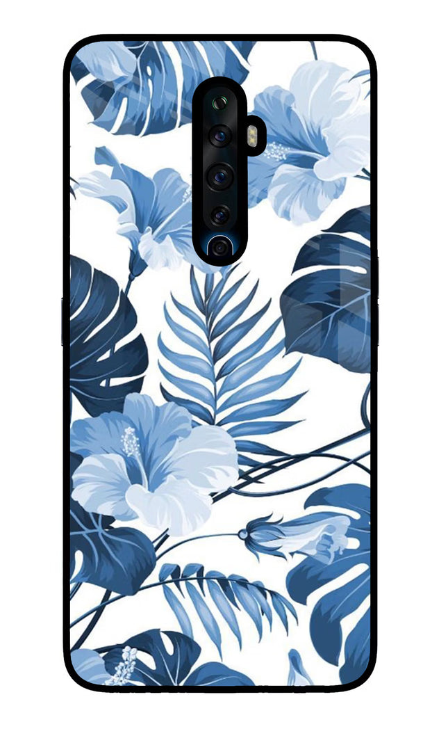 Fabric Art Oppo Reno2 Z Glass Case Back Cover by Casekaro