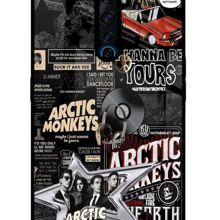 Arctic Monkeys Oppo Reno2 Z Glass Case Back Cover by Casekaro