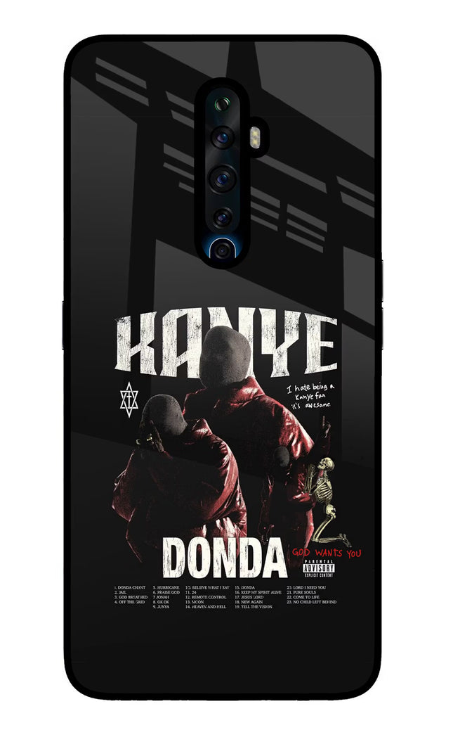 Donda Kanye West Oppo Reno2 Z Glass Case Back Cover by Casekaro
