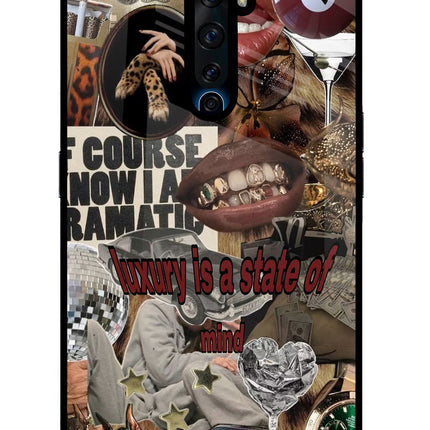 Luxury Oppo Reno2 Z Glass Case Back Cover by Casekaro