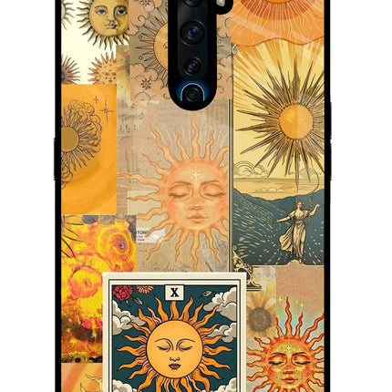 Sun Oppo Reno2 Z Glass Case Back Cover by Casekaro