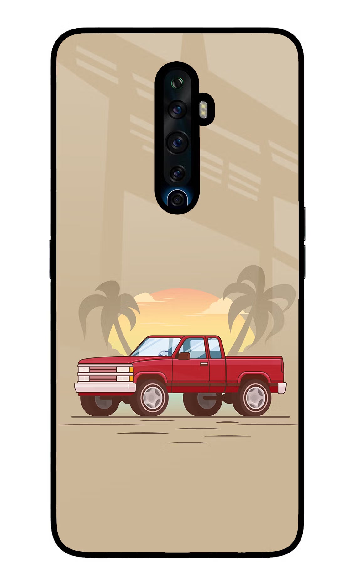 Desert Classic Drive Oppo Reno2 Z Glass Case