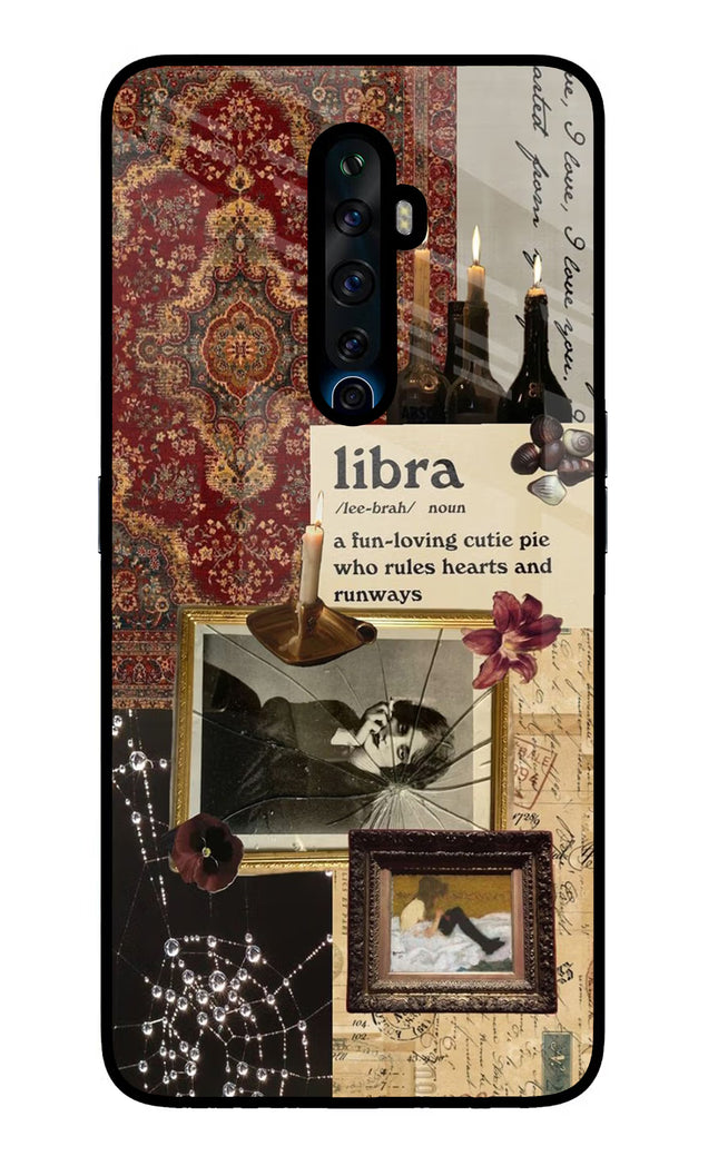 Libra Zodiac Oppo Reno2 Z Glass Case Back Cover by Casekaro