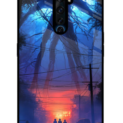 Ordinary Things Shadow Oppo Reno2 Z Glass Case Back Cover by Casekaro