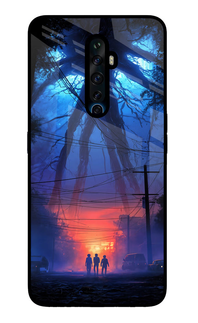 Ordinary Things Shadow Oppo Reno2 Z Glass Case Back Cover by Casekaro